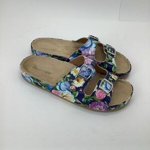 Comfortview The Maxi Footbed Sandals Floral